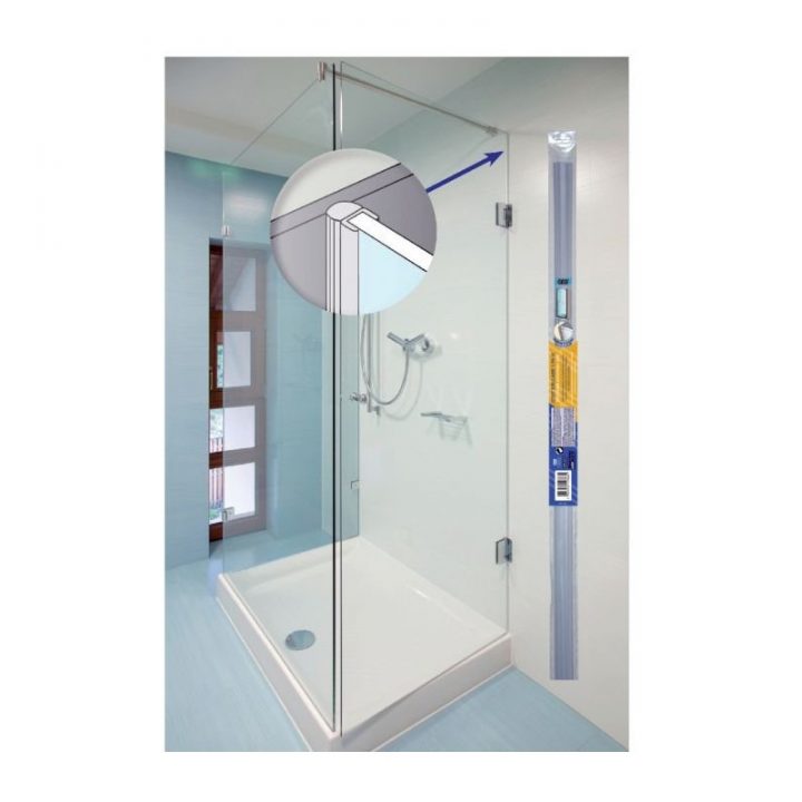 Joint Côté De Porte De Douche Coulissante Translucide 1,95 encequiconcerne Joint Porte De Douche Aimanté Lapeyre