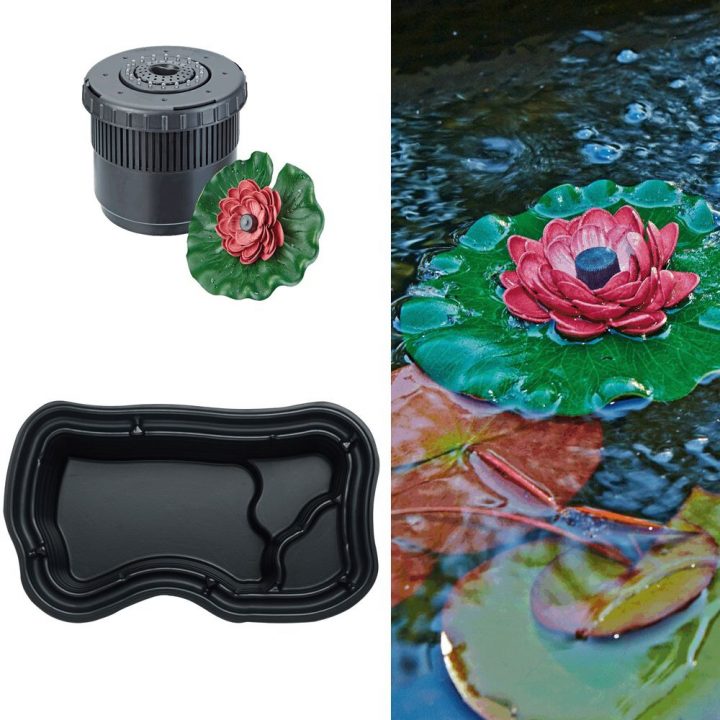 Kit Bassin 1000L : Bassin Préformé 1000L+ Aérateur Jet D pour Bassin De Jardin Préformé 1000 Litres