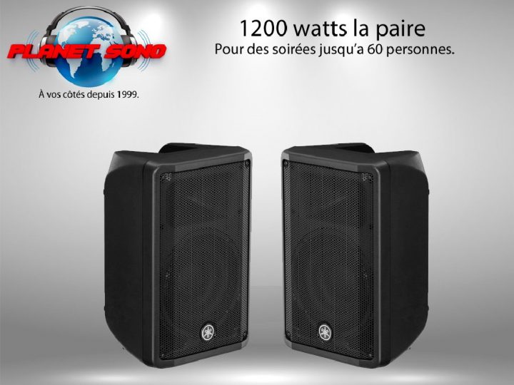 Location Paire D'Enceinte Amplifiée 600W 60 Personnes concernant Chambre De Culture Complete 600W Pas Cher