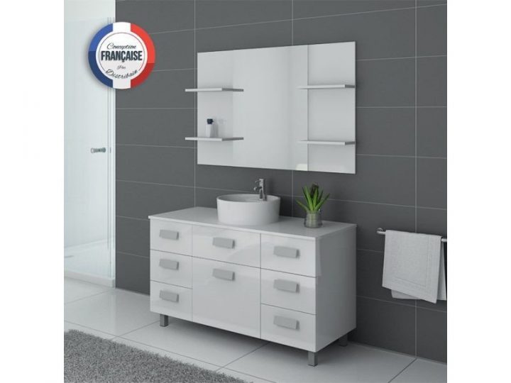 Meuble De Salle De Bain Imperial Blanc – Vente De pour Meuble Salle De Bain Conforama