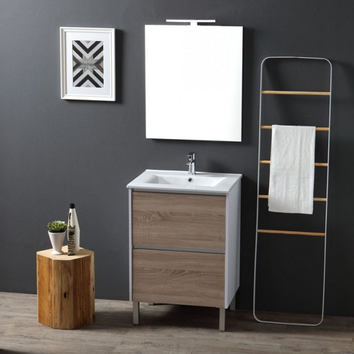 Meuble Pour Salle De Bains De 60 Cm Avec Pieds | Kvstore serapportantà Meubles De Salle Bain Amazone