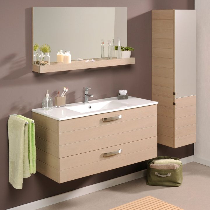 Meuble Vasque 60 Cm Castorama – Idéemeubleconception.web serapportantà Miroir Salle De Bain Castorama