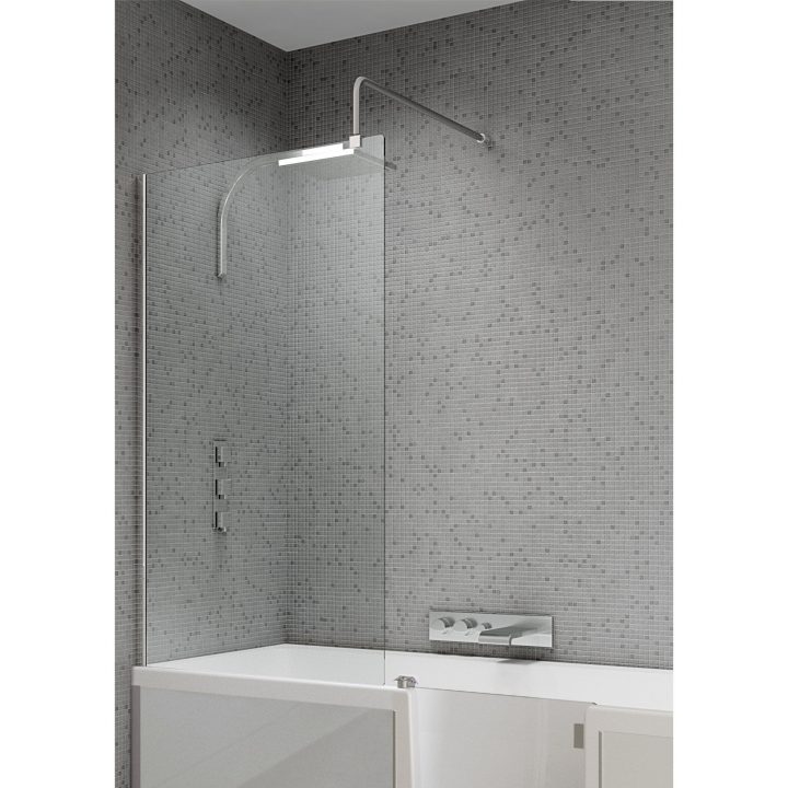 Pare-Baignoire 1 Volet Fixe H.1.4 X L.64.5 Cm Sourceo intérieur Pare Baignoire Leroy Merlin