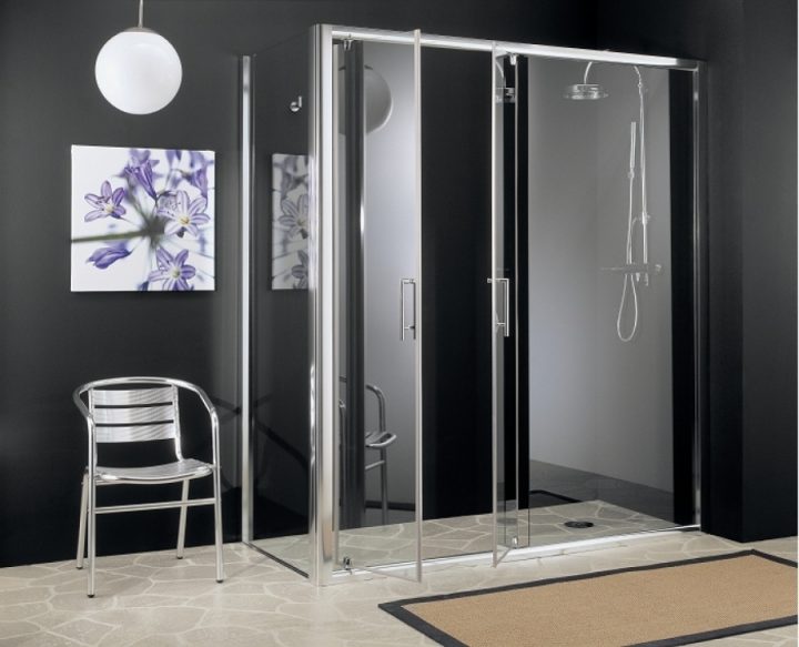 Paroi De Douche D'Angle Ego Maxi Girevole 2 Al 120X90 avec Paroi De Douche 120X90 Brico Dépôt