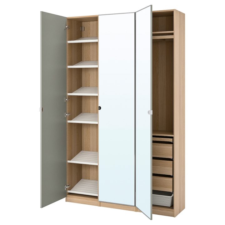 Pax / Vikedal Combinaison Armoire, Effet Chêne Blanchi concernant Armoire De Jardin – Ikea