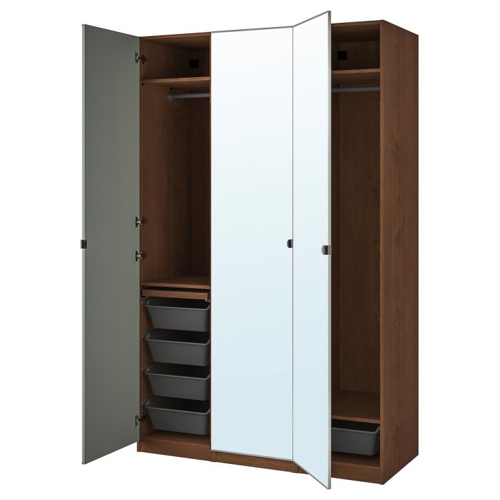 Pax / Vikedal Combinaison Armoire – Motif Frêne Effet Brun à Armoire De Jardin – Ikea