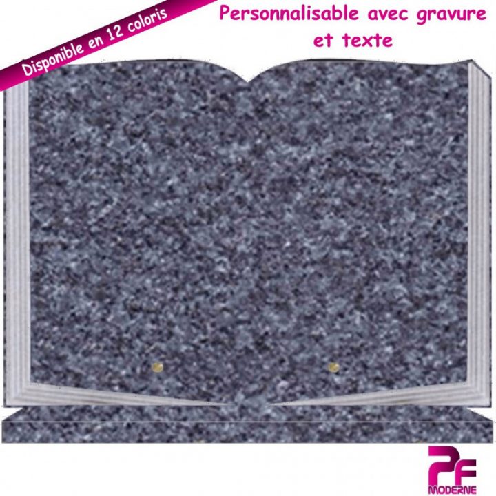 Plaque Funéraire Livre Ouvert Lanhelin Socle Personnalisable dedans Plaque Mortuaire Gifi