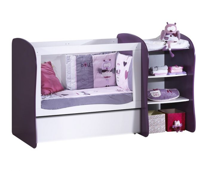 Pop Lit De Chambre Transformable 60X120 Violette De pour Chambre De Culture Complete 600W Pas Cher