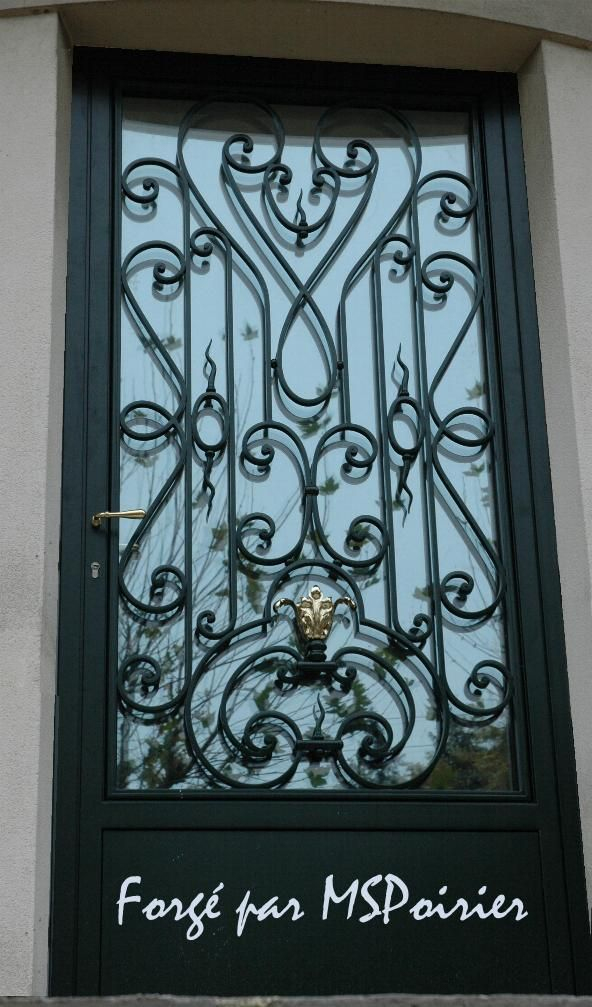 Porte D'Entree En Fer Forgé Louis Xv | Fer Forgé, Portes intérieur Grille De Porte D'Entrée Occasion