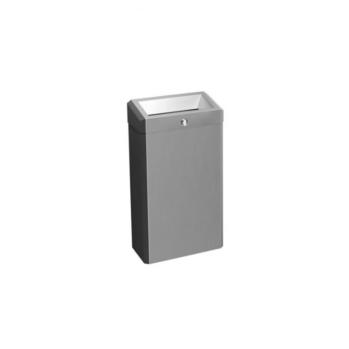 Poubelle Murale Ou Au Sol Inox Elite 27 L – Autosanit encequiconcerne Poubelle Inox Toilette Murale