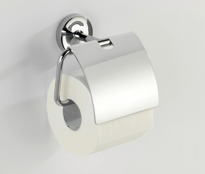 Power-Loc® Dérouleur Papier Wc Avec Couvercle Laceno Acier avec Porte Papier Toilette Sur Pied Leroy Merlin