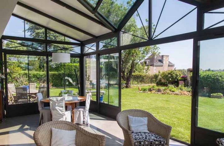 Prix D'Une Veranda Aluminium – Veranda Et Abri Jardin destiné Rideau De Véranda Pornic