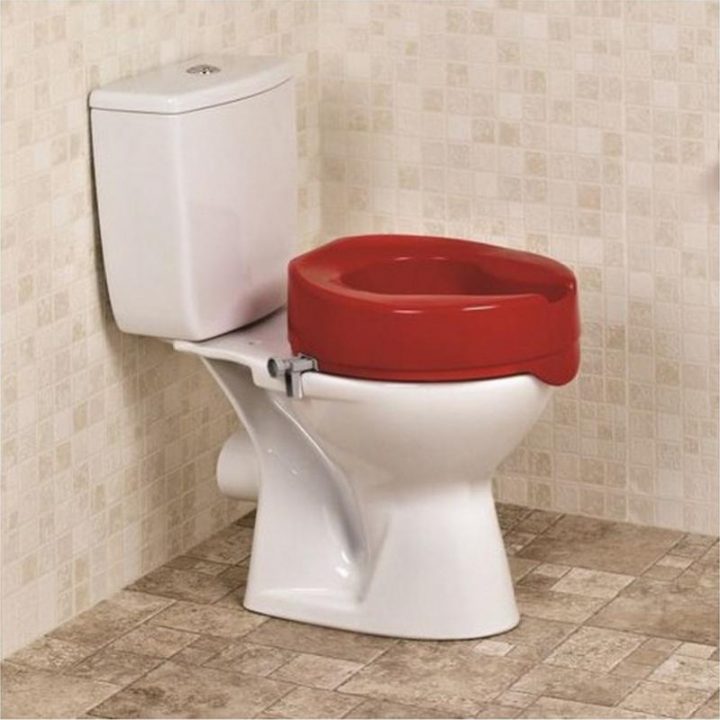 Réhausseur Wc Alzheimer – Non – Rouge | Leroy Merlin encequiconcerne Rehausseur Toilette Adulte Leroy Merlin