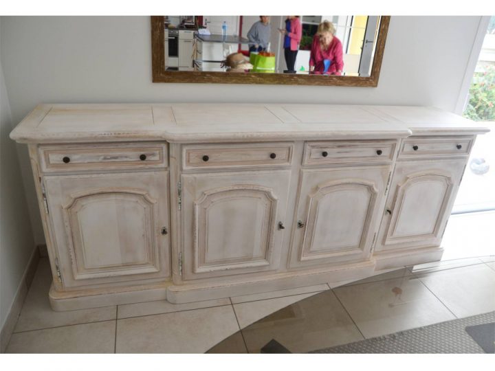 Relooking D'Un Buffet En Merisier Louis Philippe En Patiné encequiconcerne Relooker Meuble Merisier Louis Philippe