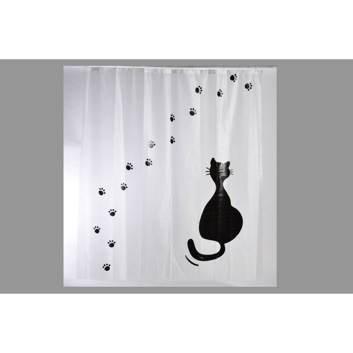 Rideau De Douche En Plastique L.180 X H.200 Cm Transparent intérieur Rideau Plastique Transparent