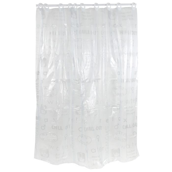 Rideau De Douche Transparent En Pvc 180X200Cm – Achat concernant Rideau Plastique Transparent