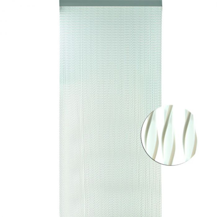 Rideau De Porte Luxe Sol, Blanc & Transparent, 90 X 210 Cm intérieur Rideau Plastique Transparent