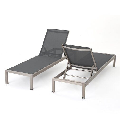 Royalston Mesh Chaise Lounge Set & Reviews | Allmodern serapportantà Royalston Mesh Chaise Lounge Set