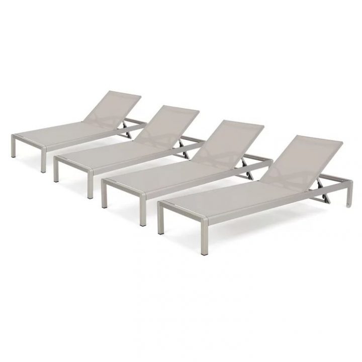 Royalston Mesh Sun Lounger Set & Reviews | Allmodern destiné Royalston Mesh Chaise Lounge Set