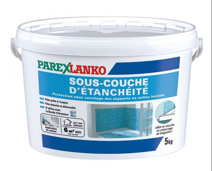 Sous Couche D'Étanchéité Carrelage 5Kg Parexlanco intérieur Étanchéité Sous Carrelage Brico Depot