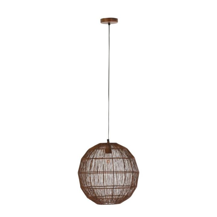 Suspension Boule 40 Cm En Métal Rouille | Maison Et Styles avec Boule Décorative Métal Rouillé