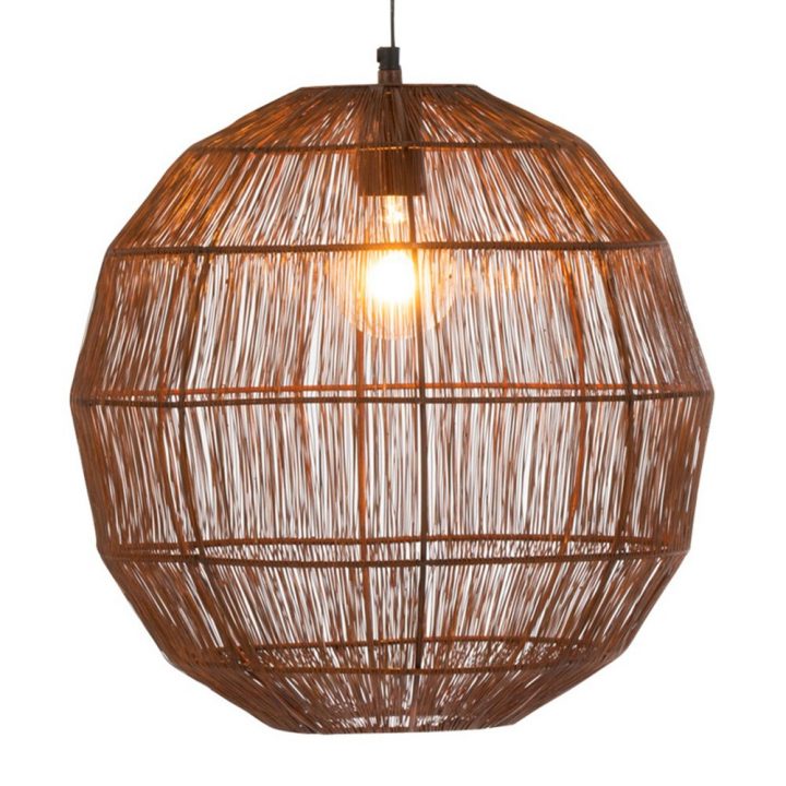 Suspension Boule 40 Cm En Métal Rouille | Maison Et Styles serapportantà Boule Décorative Métal Rouillé