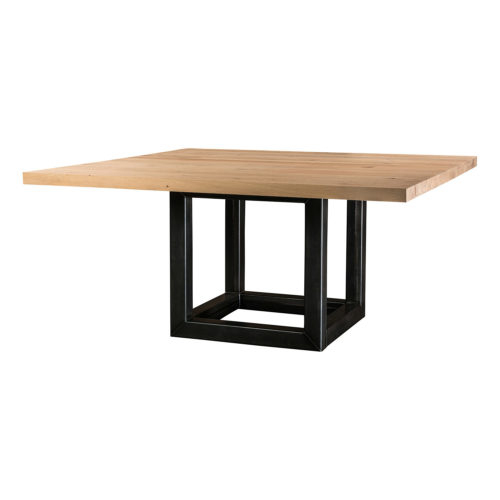 Table Carrée Sanary En Chêne – Pieds Cube ⎮ For Me Lab pour Table Carrée 160X160 Pied Central