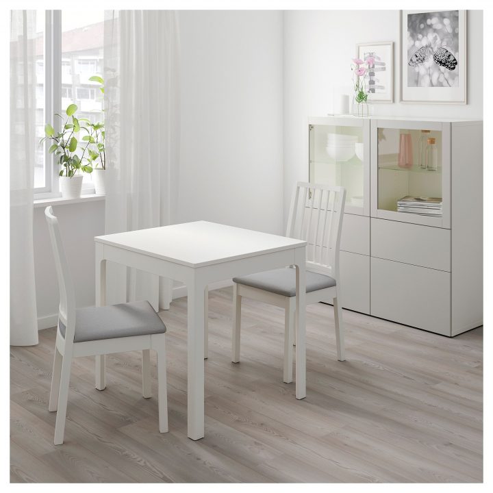 Table Extensible, Blanc, 80/120X70 Cm Ekedalen (Avec serapportantà Table Ronde Extensible Ikea