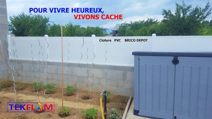 Top12+ Cloture Pvc Sur Muret Brico Depot Aperçu – Alcon2020 intérieur Cloture Pvc Brico Depot