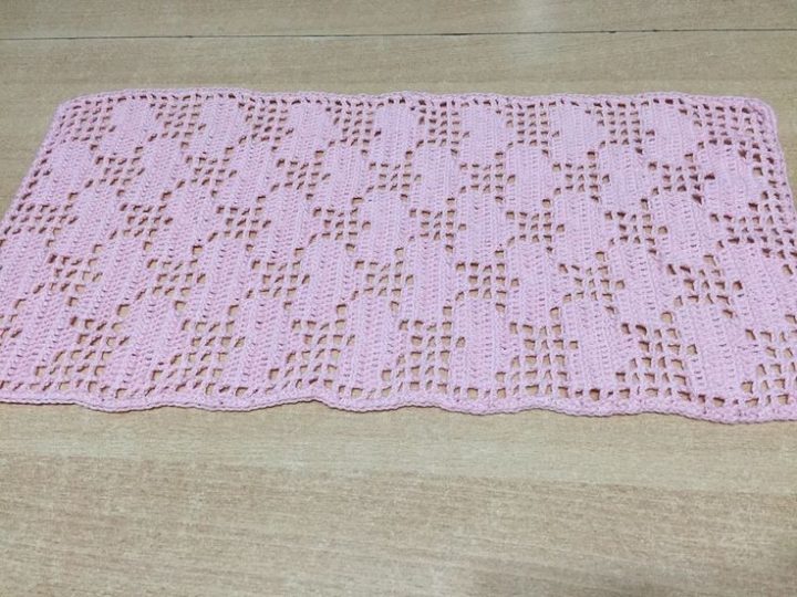 Tuto Chemin De Table Rectangle Au Crochet Spécial Gaucher à Tuto Chemin De Table Rectangulaire Au Crochet