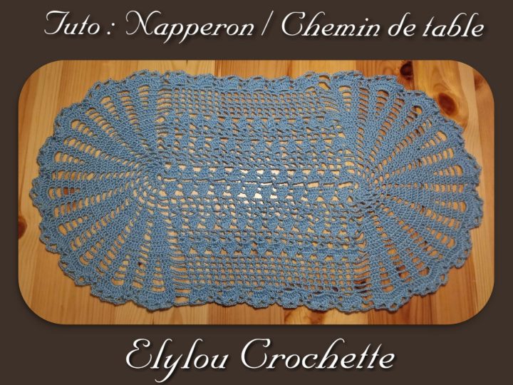 Tuto : Un Chemin De Table Ou Napperon | Modèles Crochet encequiconcerne Tuto Chemin De Table Rectangulaire Au Crochet