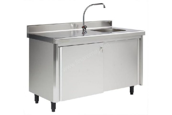 evier inox avec meuble