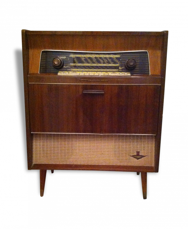 meuble radio tourne disque année 70