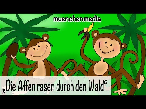 die affen rasen durch den wald text