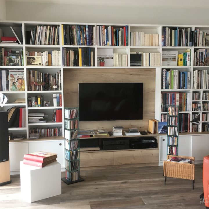 meuble bibliothèque tv salon