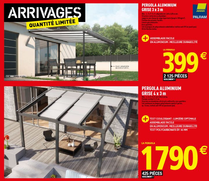 39 Génial Brico Depot Pergola Aluminium | Salon Jardin dedans Tonnelle Brico Depot