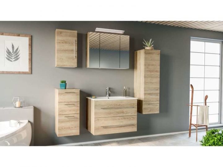 meuble de rangement salle de bain conforama