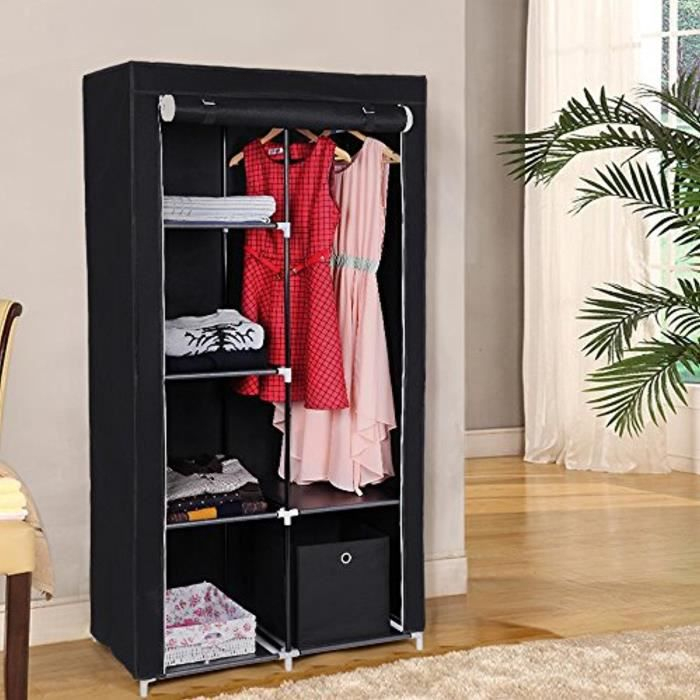 Armoire Penderie En Tissu Montage | Bright Shadow Online destiné Armoire Penderie Tissu Gifi