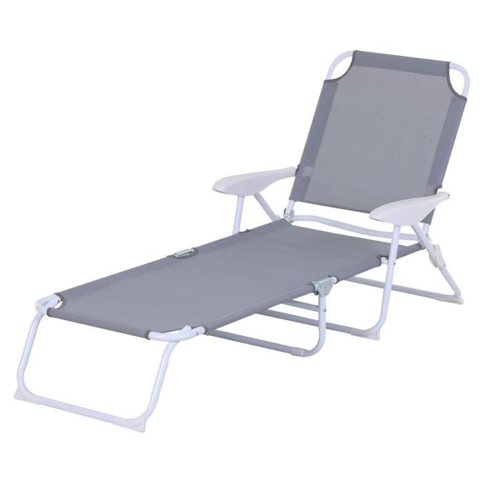 Bain De Soleil Pliable Transat Inclinable 4 Positions serapportantà Bain De Soleil Premier Grand Soleil