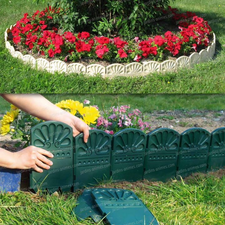 Bordures Décoratives De Jardin En Plastique – Bordure De dedans Bordures De Jardin Castorama