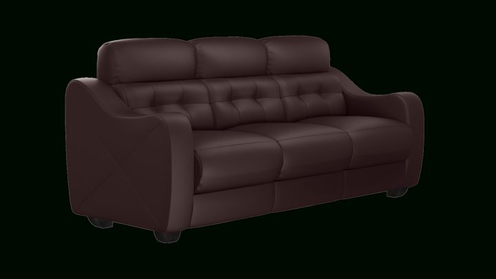 Buy Divine 3 Seater Sofa In Leatherette & Burgundy dedans Idsofa Shops