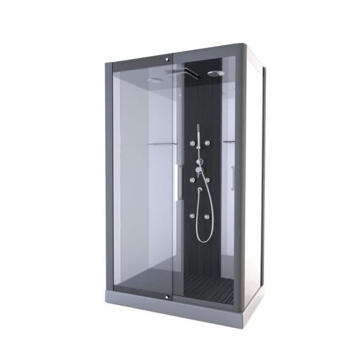 Cabine De Douche Complète – Rectangle – 85X115X225Cm à Pieces Detacher Douche Aurlane