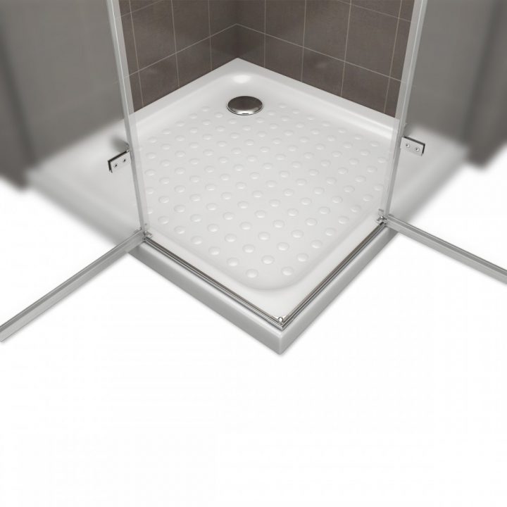 Cabine De Douche D'Angle Hauteur 180 Cm En Verre encequiconcerne Receveur Douche 80X70