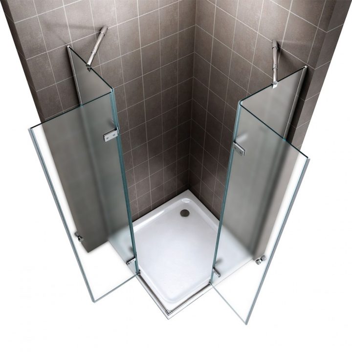 Cabine De Douche D'Angle Hauteur 180 Cm En Verre tout Receveur Douche 80X70