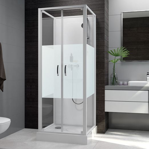 Cabine De Douche Izi Box 2 Milieu De Mur 70X70Cm Portes concernant Cabine De Douche Majesty Ii