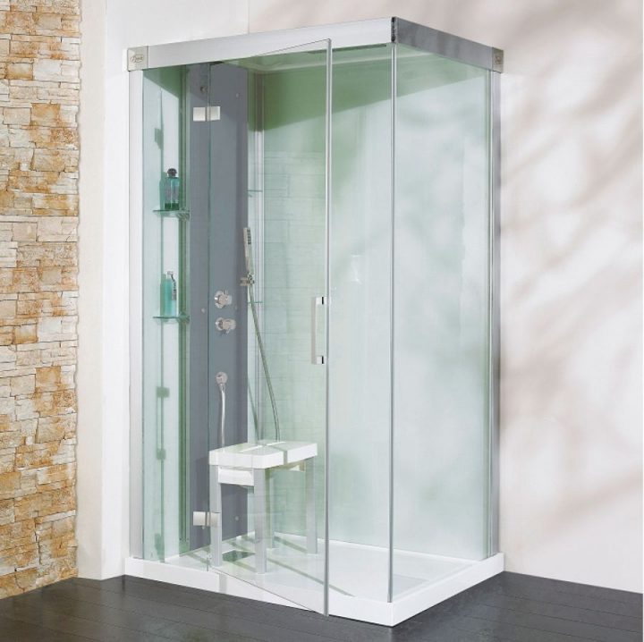 Cabine De Douche Kineform Thermostatique 120X90 pour Cabine De Douche Hydromassante 100X80