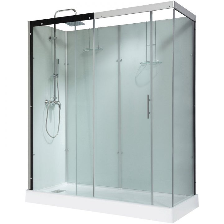 Cabine De Douche Rectangulaire 180X80 Cm, Thalaglass 2 concernant Pieds De Douche Leroy Merlin