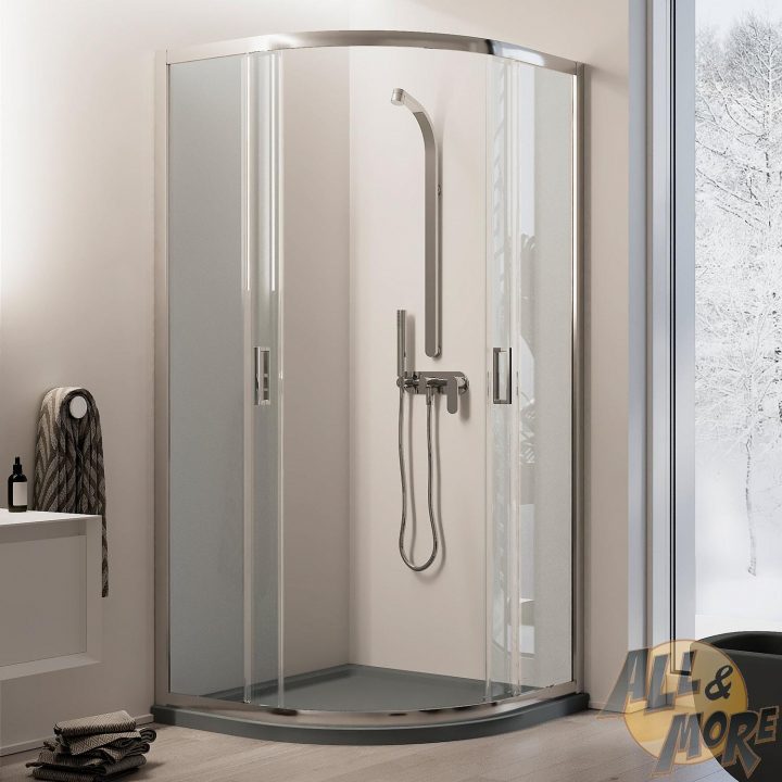 Cabine Paroi Douche Demi-Circulaire 80X80 H200 Cm Verre concernant Celco  Design  Cabine De Douche  Circulaire  Piecees  Detachees