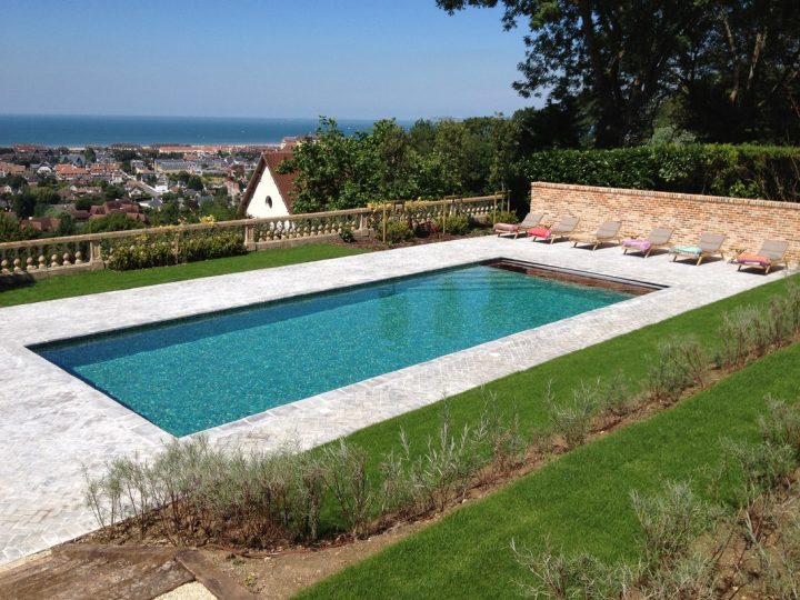 Construction De Piscine Dans Le Calvados À Deauville encequiconcerne Liner Gris Et Volet Securite Gris Quen Pensez Vous