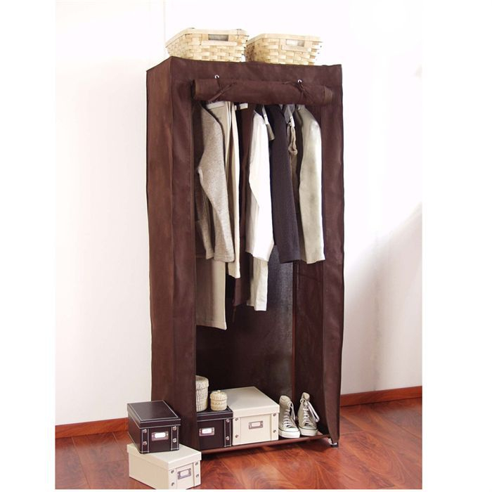 Cottage Penderie Marron – Achat / Vente Penderie Mobile avec Armoire Penderie Tissu Gifi